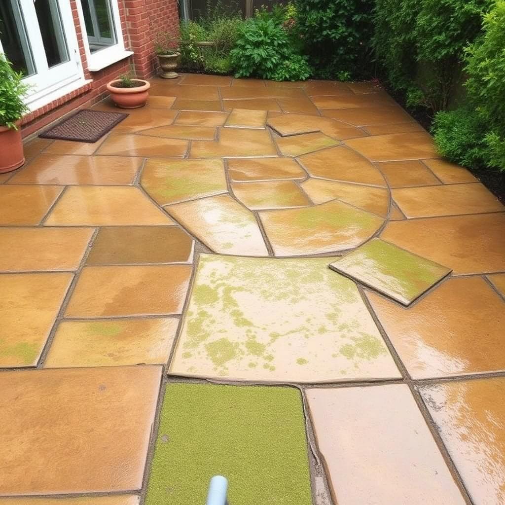 Patio Cleaning — before