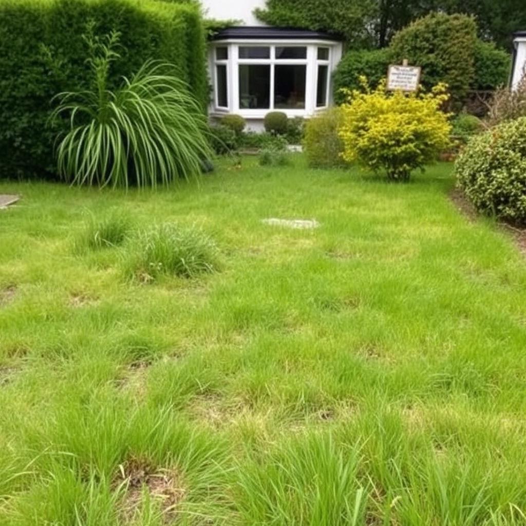 Lawn Cutting — before